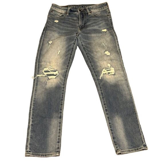 Men’s American Eagle Distressed Denim Jeans Size 30 x 30 - Picture 1 of 12